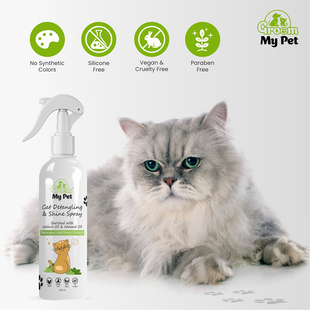 Groom My Pet Detangling and Shine Spray for Cats Cats-Grooming Supplies Groom My Pet Dropship