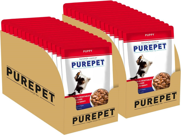 Purepet Chicken & Vegetable Chunks in Gravy Puppy Dog Wet Food