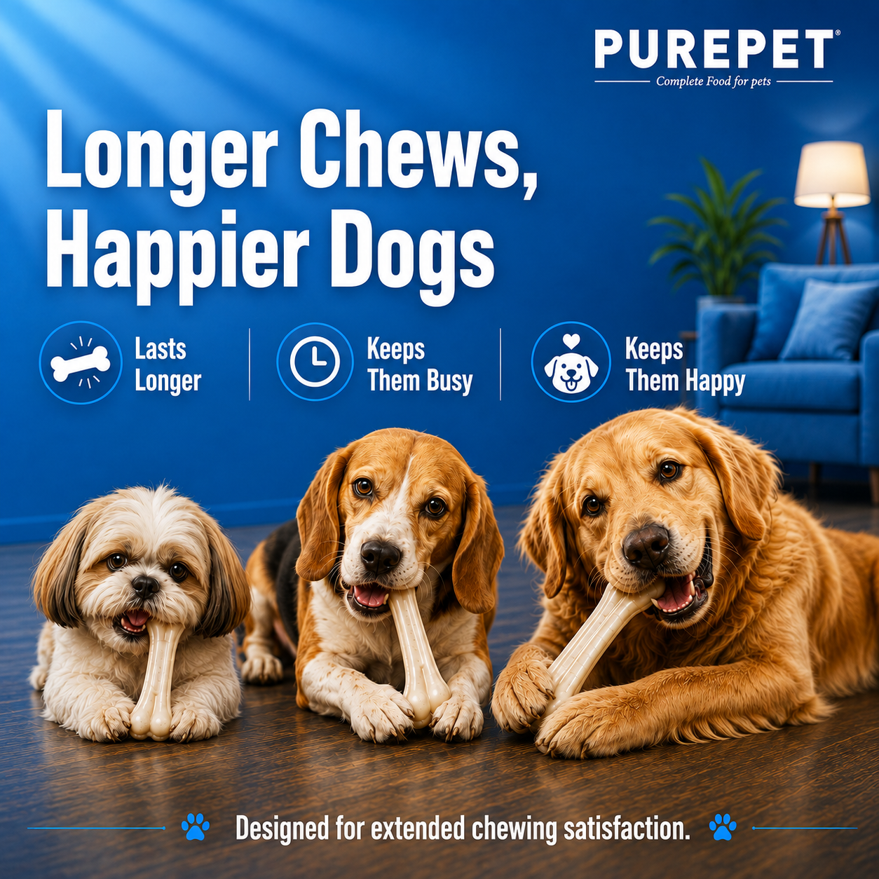 Purepet Chew Bone Dog Treats Dog Treats + Others Purepet