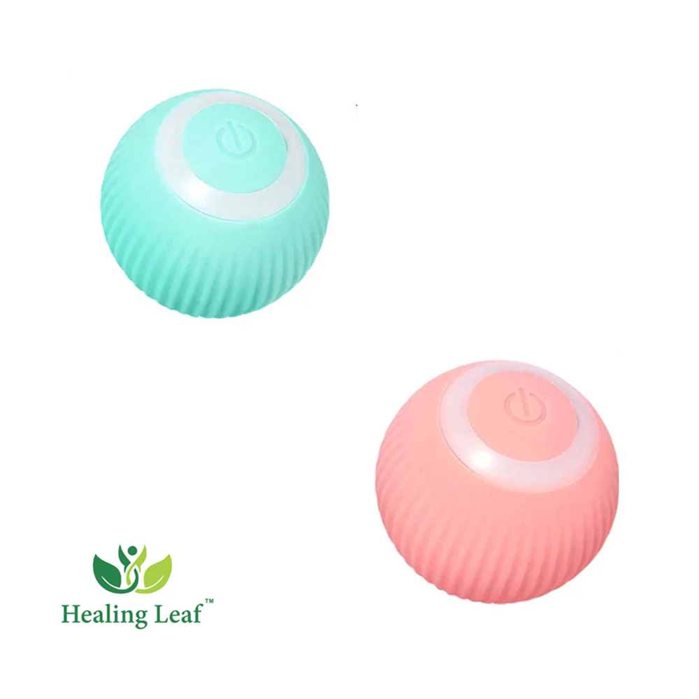 Healing Leaf 360 Degree Rotatable Interactive Toys for Dogs and Cats (Blue) Both-Toys Healing Leaf M