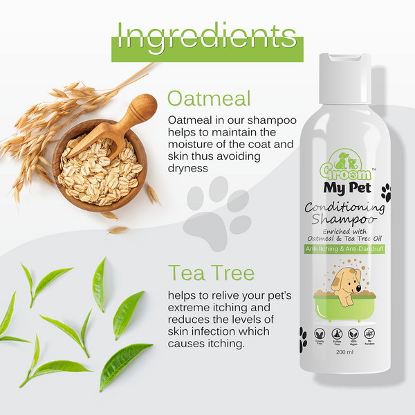 Groom My Pet Anti Itch & Dandruff Conditioning Shampoo for Dogs