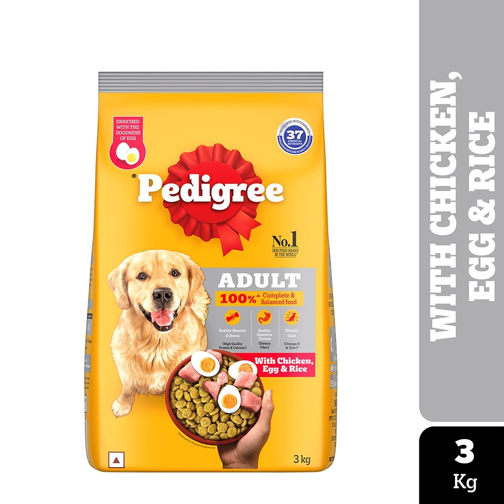 Pedigree Chicken, Egg and Rice Adult Dog Dry Food