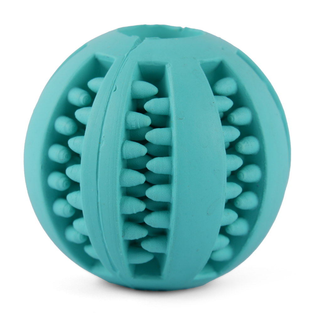 Trixie Denta Fun Ball Mint Flavour Natural Rubber Toy for Dogs | For Medium Chewers