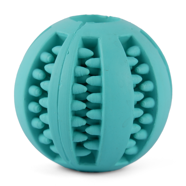 Gnawlers Calcium Milk Bone Treats, Fofos Carrot Treat Toy and Trixie Denta Fun Ball Mint Flavour Natural Rubber Toy Combo for Dogs