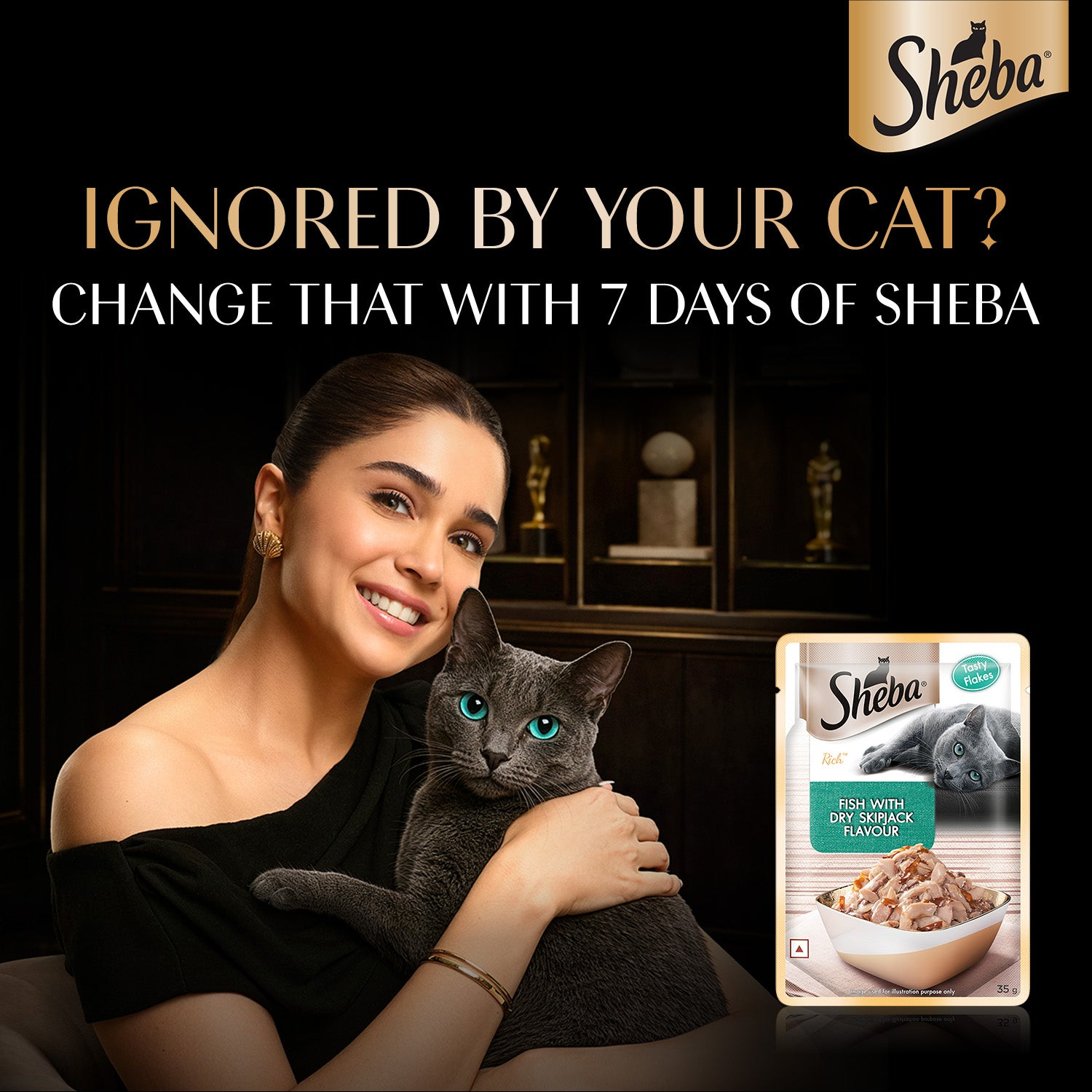 Sheba Fish with Dry Skipjack Premium Cat Wet Food Cats-Wet Food Sheba