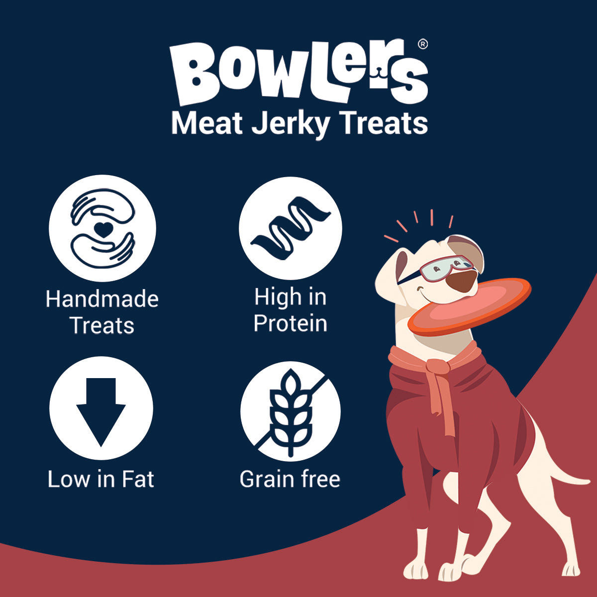Bowlers Meat Jerky Dog Treats Sample Bowlers