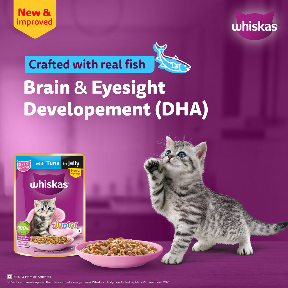 Whiskas Tuna in Jelly Kitten Cat Wet Food (80g) Cats-Wet Food Whiskas