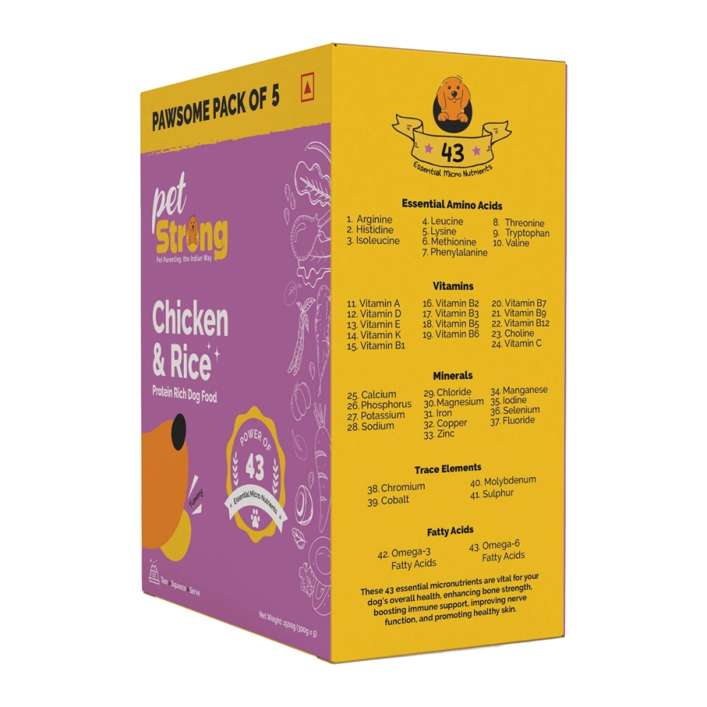 PetStrong Chicken and Rice Fresh Food for Dogs Dogs-Wet Food PetStrong
