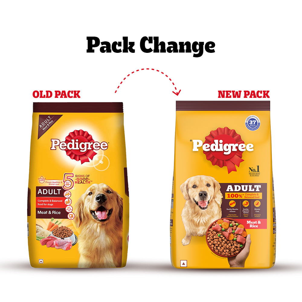 Pedigree Meat & Rice Adult Dog Dry Food