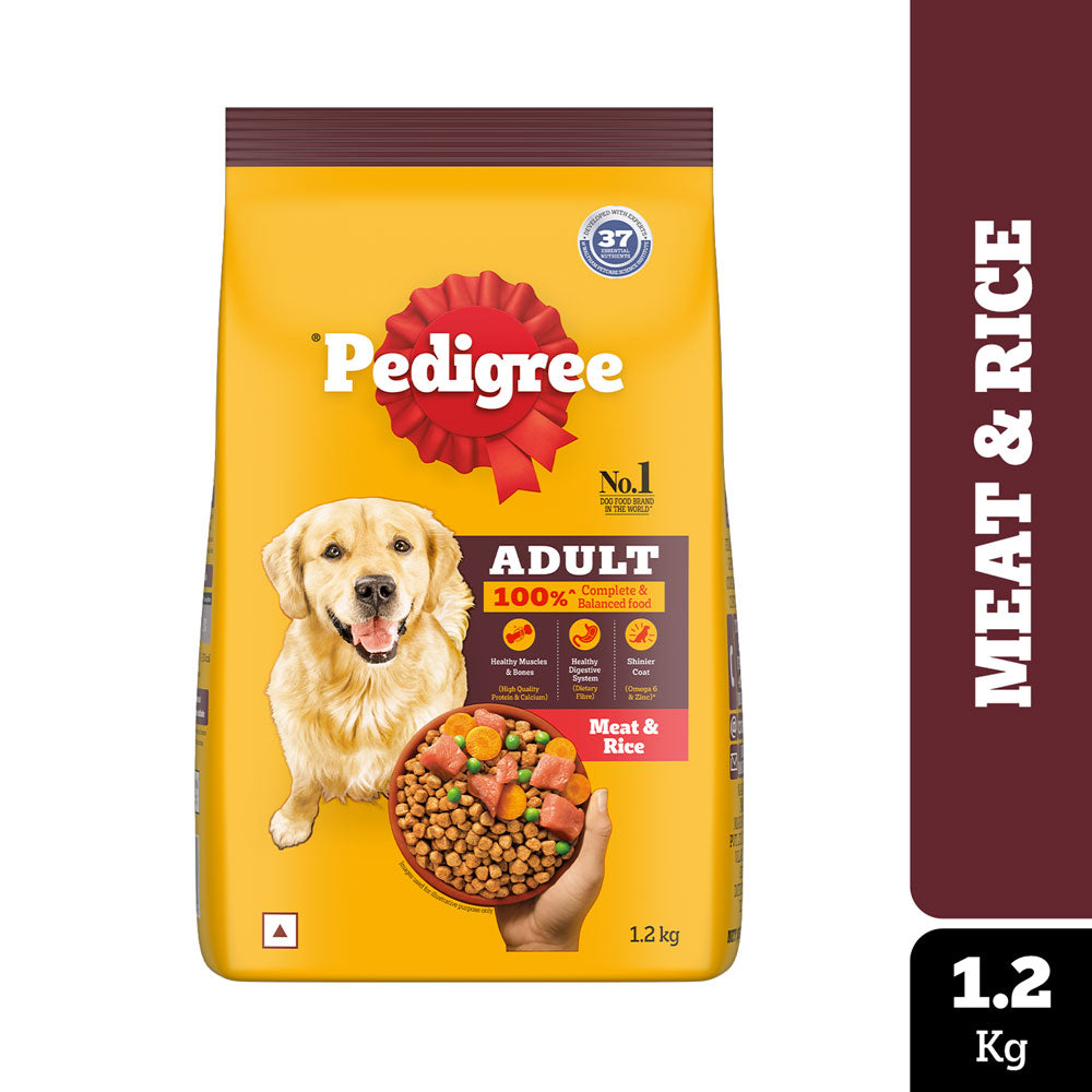 Pedigree Meat & Rice Adult Dog Dry Food