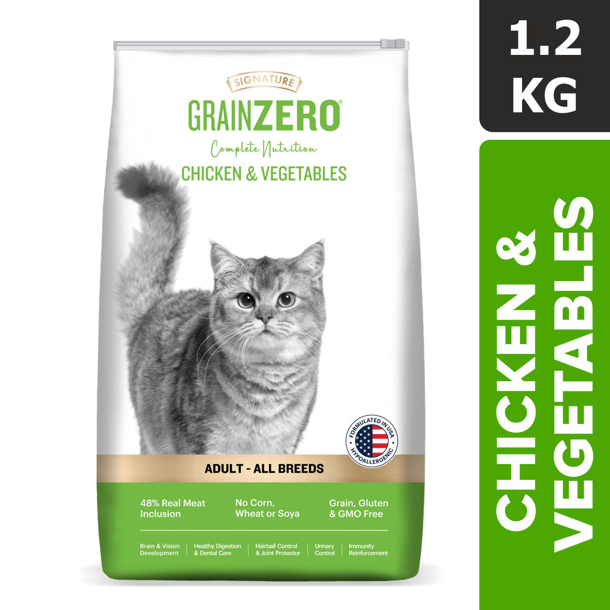Signature Grain Zero Chicken & Vegetable and Ocean Fish Adult All Breed Adult Cat Dry Food Combo Cats- Dry food Signature