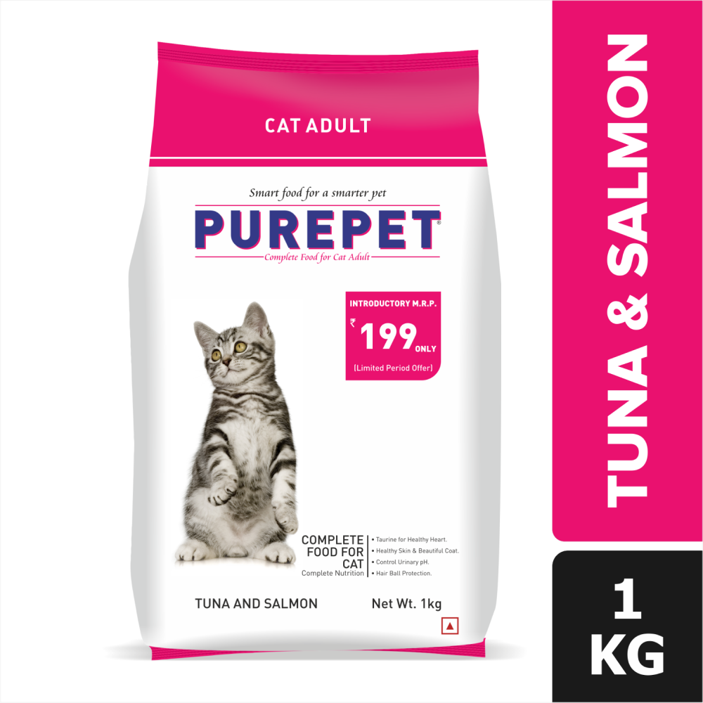 Purepet Tuna and Salmon Adult Cat Dry Food Cats- Dry food Purepet 1kg