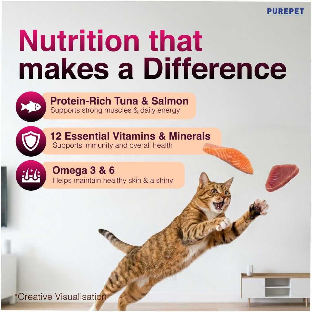 Purepet Tuna and Salmon Adult Cat Dry Food Cats- Dry food Purepet