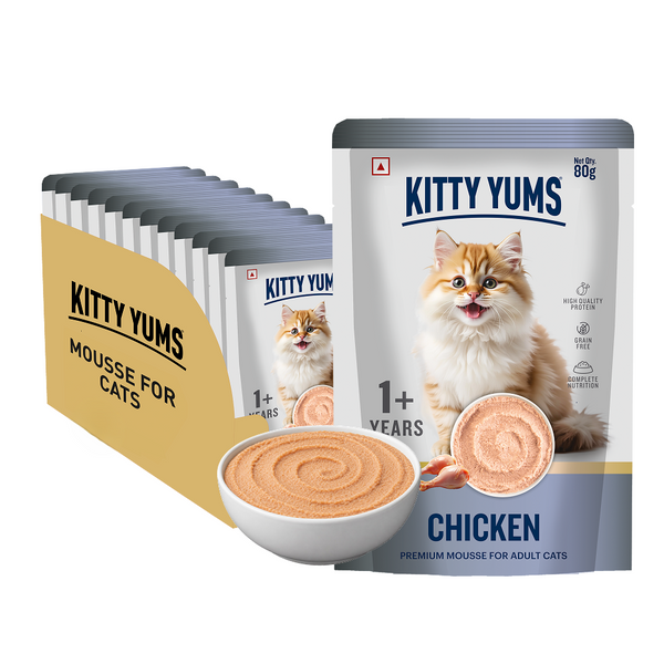 Kitty Yum Chicken Mousse Adult Cat Wet Food
