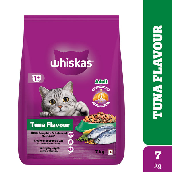 Whiskas Tuna in Jelly Kitten Cat Wet Food and Tuna Flavour Adult Cat Dry Food Combo