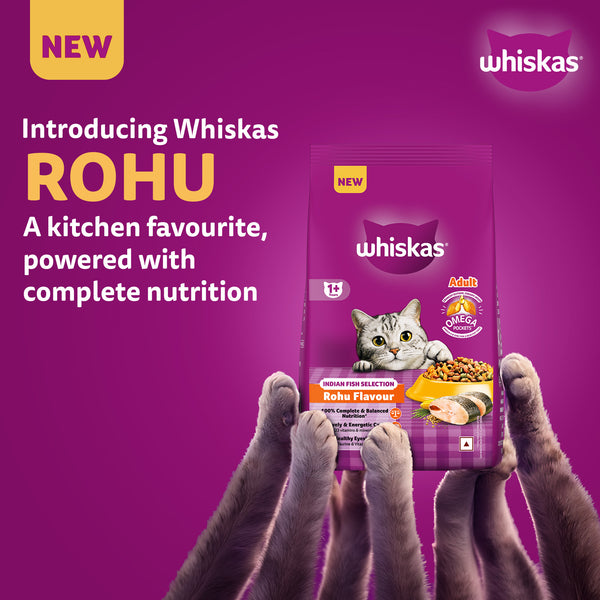 Whiskas Rohu Fish Flavour Adult Cat Dry Food