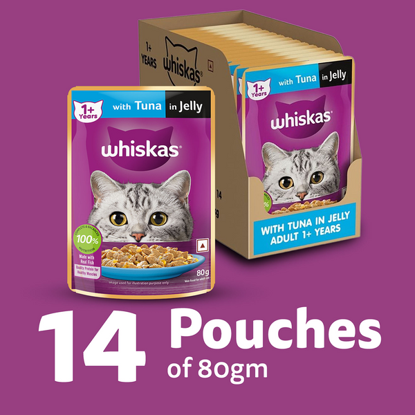 Whiskas Tuna in Jelly Meal Adult Cat Wet Food