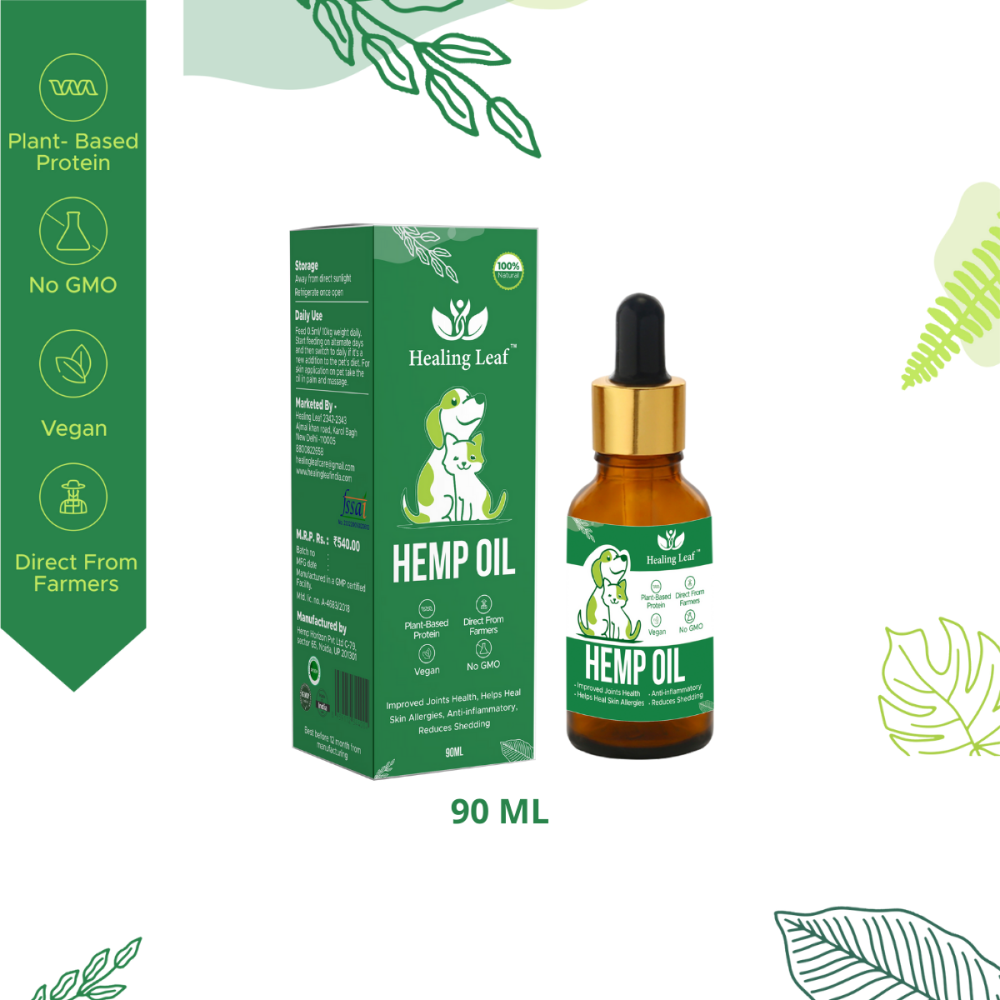 Healing Leaf Hemp Oil for Dogs and Cats