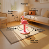 FurryLiving Flamingo Cat Scratching Post Scratcher with Hanging Ball Toy Cats-Toys FurryLiving Dropship
