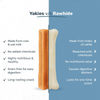 HUFT Yakies 100% Natural and Vegetarian Turmeric Gluten Free Chew Bone for Dogs Dog Treats + Others Heads Up for Tails