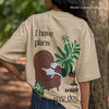 thePack Indie Merch Plans with My Dog Oversized T Shirt for Men and Women (Beige) Pet Parent-Clothing & Accessories ThePack Dropship