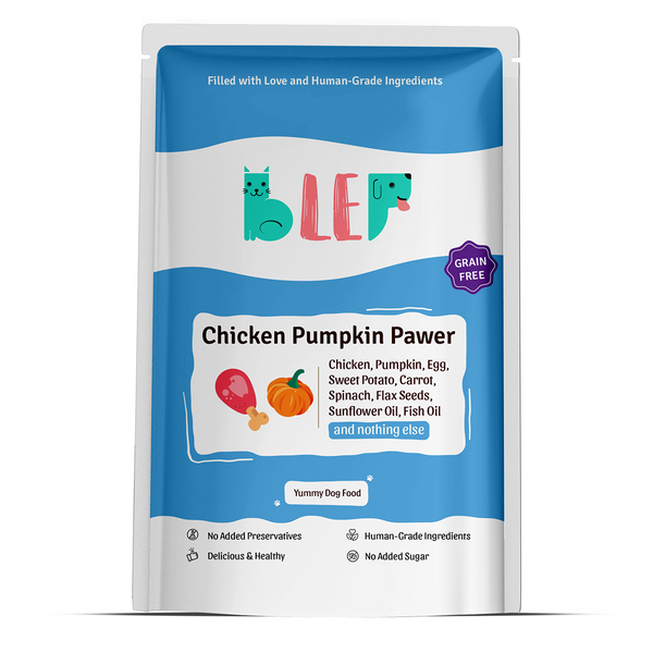 BLEP Chicken & Pumpkin Pawer Dog Wet Food (100g)