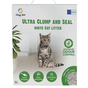 Goofy Tails Unscented White Bentonite Clumping Cat Litter