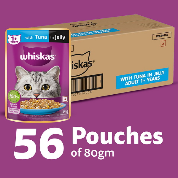 Whiskas Tuna in Jelly Meal Adult Cat Wet Food