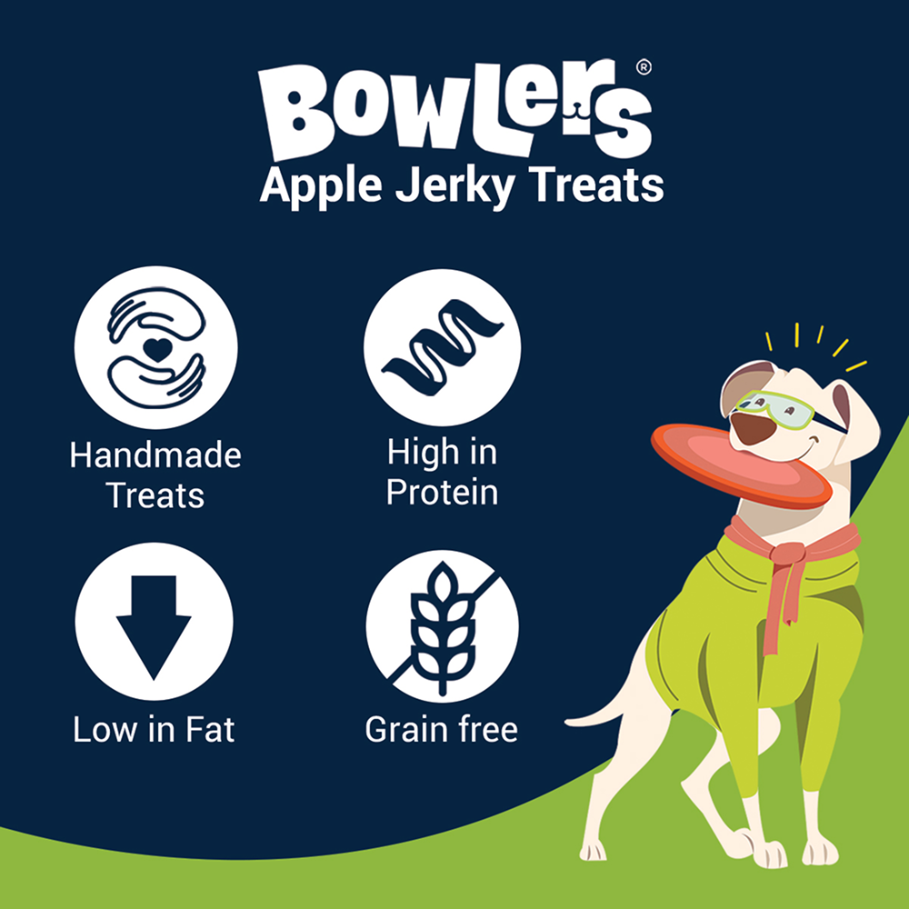 Bowlers Apple Jerky Dog Treats Dog Treats + Others Bowlers