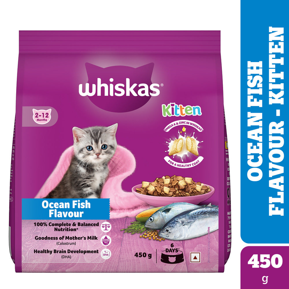 Whiskas Ocean Fish Kitten Cat Dry Food Cats- Dry food Whiskas 450g