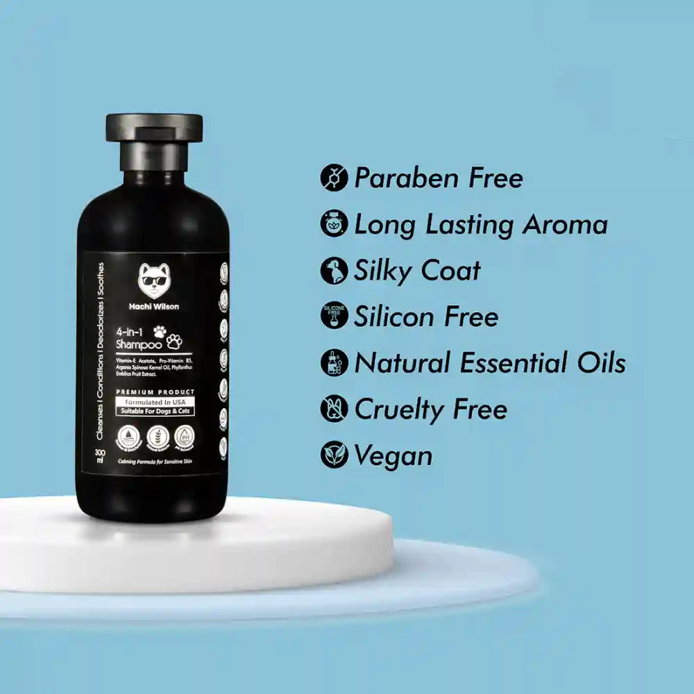 Hachi Wilson Premium 4 in 1 Shampoo for Dogs and Cats