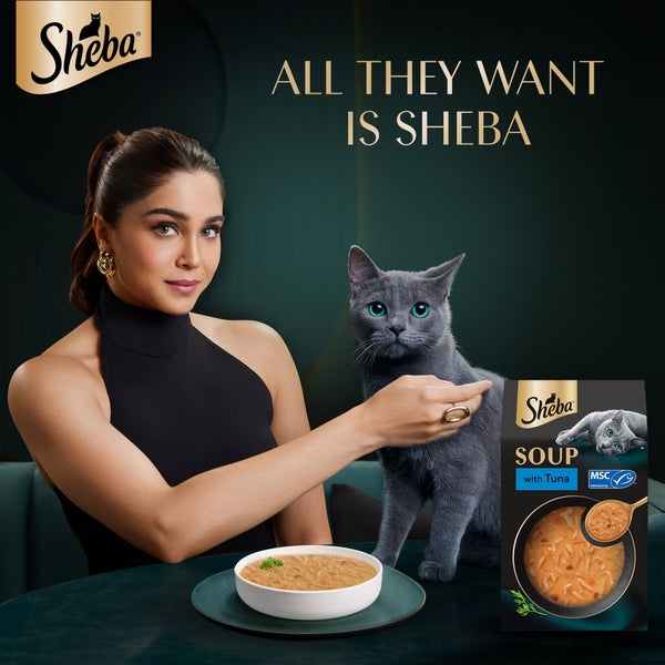Sheba Soup with Tuna Adult Cat Wet Food
