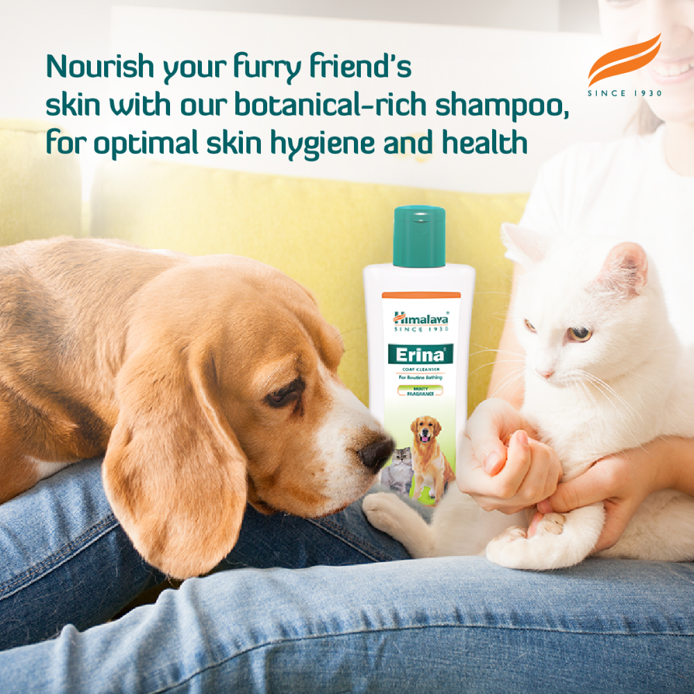 Himalaya Erina Coat Cleanser Shampoo for Dogs and Cats