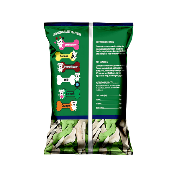 Nootie Spinach & Cheese Flavour Veg Biscuits Adult Dog Treats