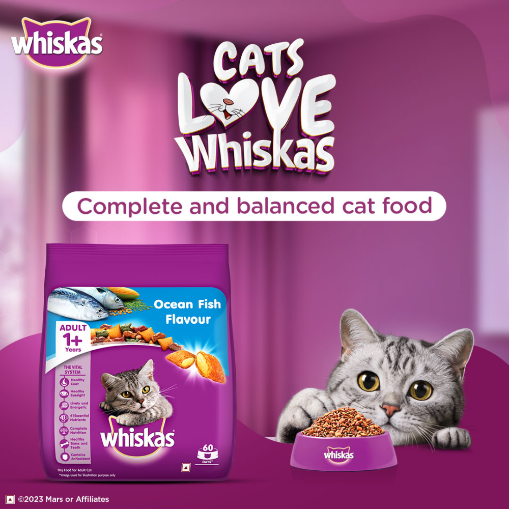 Whiskas Ocean Fish Flavour Adult Cat Dry Food