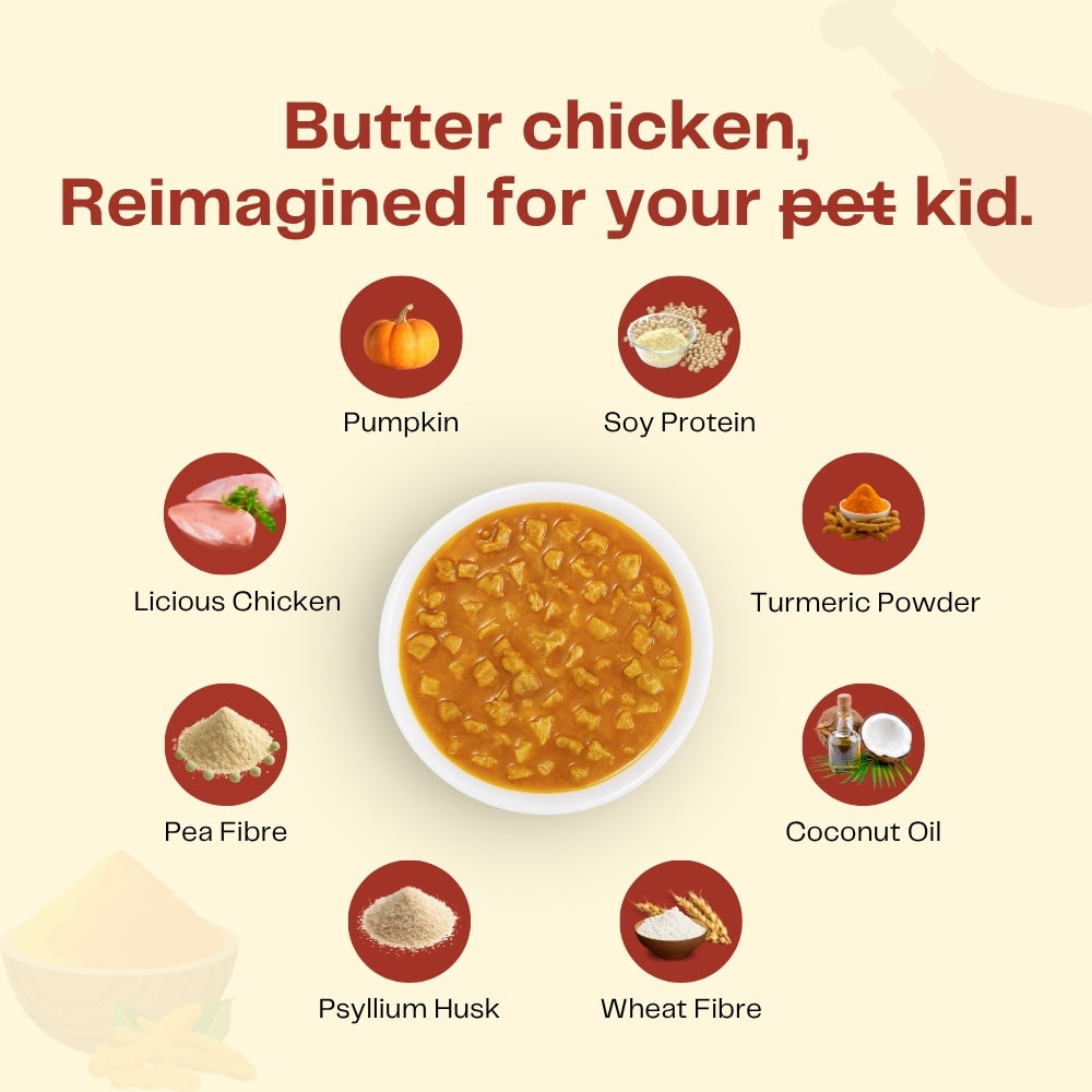 Pawfectly Made By Licious Punjabi Butter Chicken Gravy Adult Dog Wet Food Dogs-Wet Food Pawfectly Made By Licious