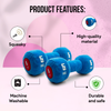 Goofy Tails Gym Series Dumbbell Plush Toy for Dogs (Blue) Dogs-Toys Goofy Tails