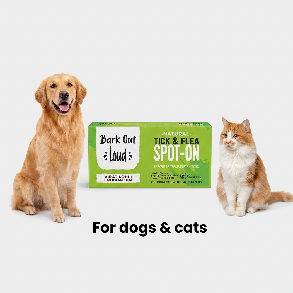 Bark Out Loud Natural Tick & Fleas Spot On Solution for Dogs and Cats Both-Health & Wellness Bark Out Loud