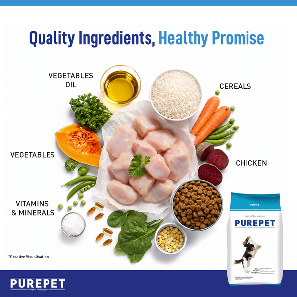 Purepet Chicken & Vegetable Puppy Dog Dry Food