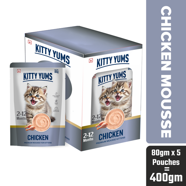 Kitty Yum Chicken Mousse Kitten Cat Wet Food