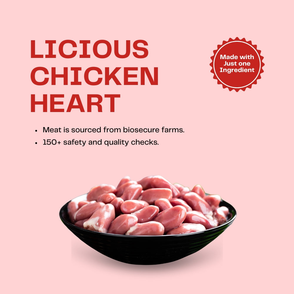 Pawfectly Made By Licious Dehydrated Chicken Heart and Feet Jerky Dog Treat Combo Dog Treats + Others Pawfectly Made By Licious