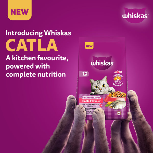 Whiskas Catla Fish Flavour Adult Cat Dry Food