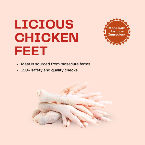 Pawfectly Made By Licious Dehydrated Chicken Feet Jerky Dog Treat