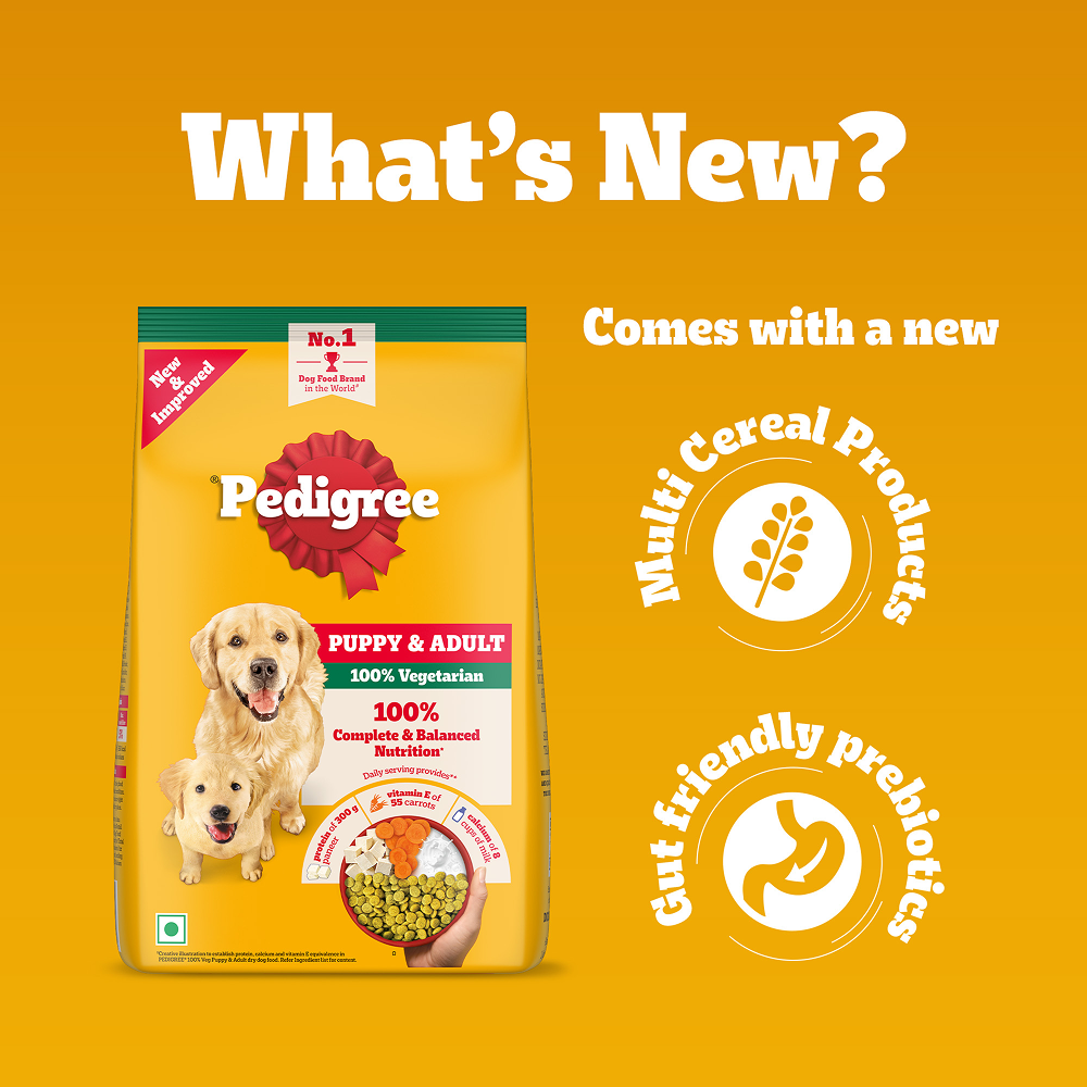 Pedigree Dog Food Combo |100% Vegetarian Dry & Chicken & Liver Wet Dogs- Dry Food Pedigree