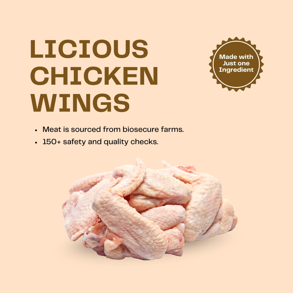Pawfectly Made By Licious Dehydrated Chicken Wings Jerky Dog Treat Dog Treats + Others Pawfectly Made By Licious