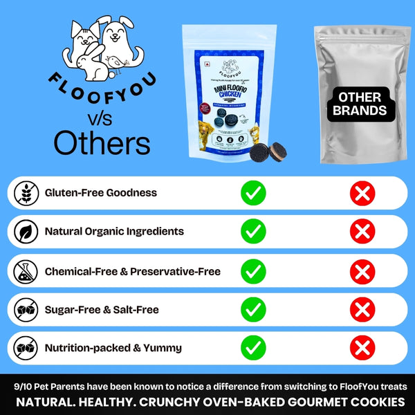 Floofyou Mini Floofio Chicken Oven Baked Cookie Dog Treats