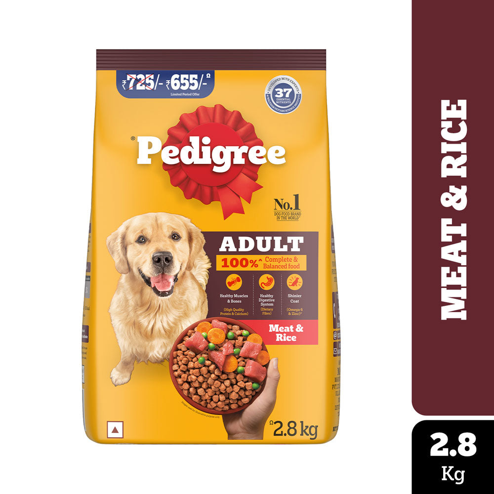 Pedigree Meat & Rice Adult Dog Dry Food