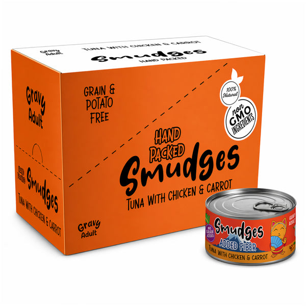 Smudges Tuna Flakes with Chicken and Carrot in Gravy Adult Cat Wet Food