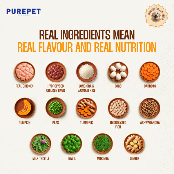 Purepet Chicken and Mutton Biryani Fresh Food For Dogs