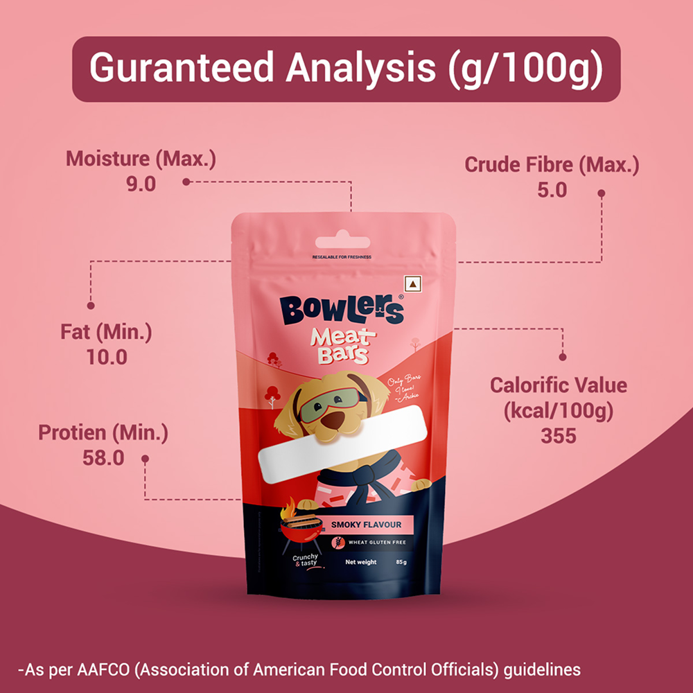 Bowlers Smoked Flavour Meat Bars Dog Treats Dog Treats + Others Bowlers